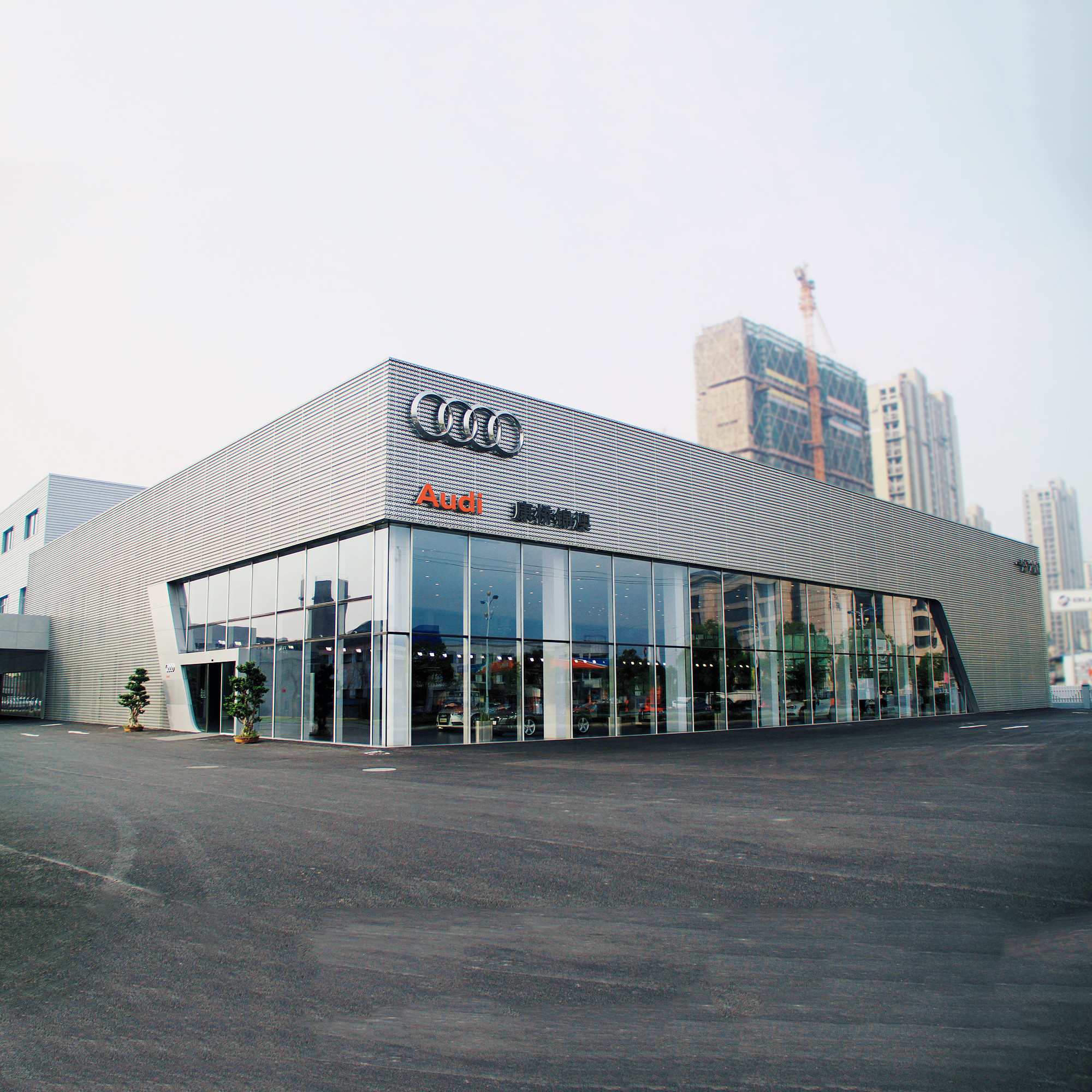 High Quality Professional Custom Design 4S Car Shop Steel Structure Hall Shopping Mall Warehouse Buildings