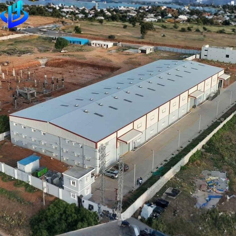 Steel Structure Prefab Metal Building Kits For Commercial Warehouse Workshops Modern Design High Wind Resistance 5-Year Warranty
