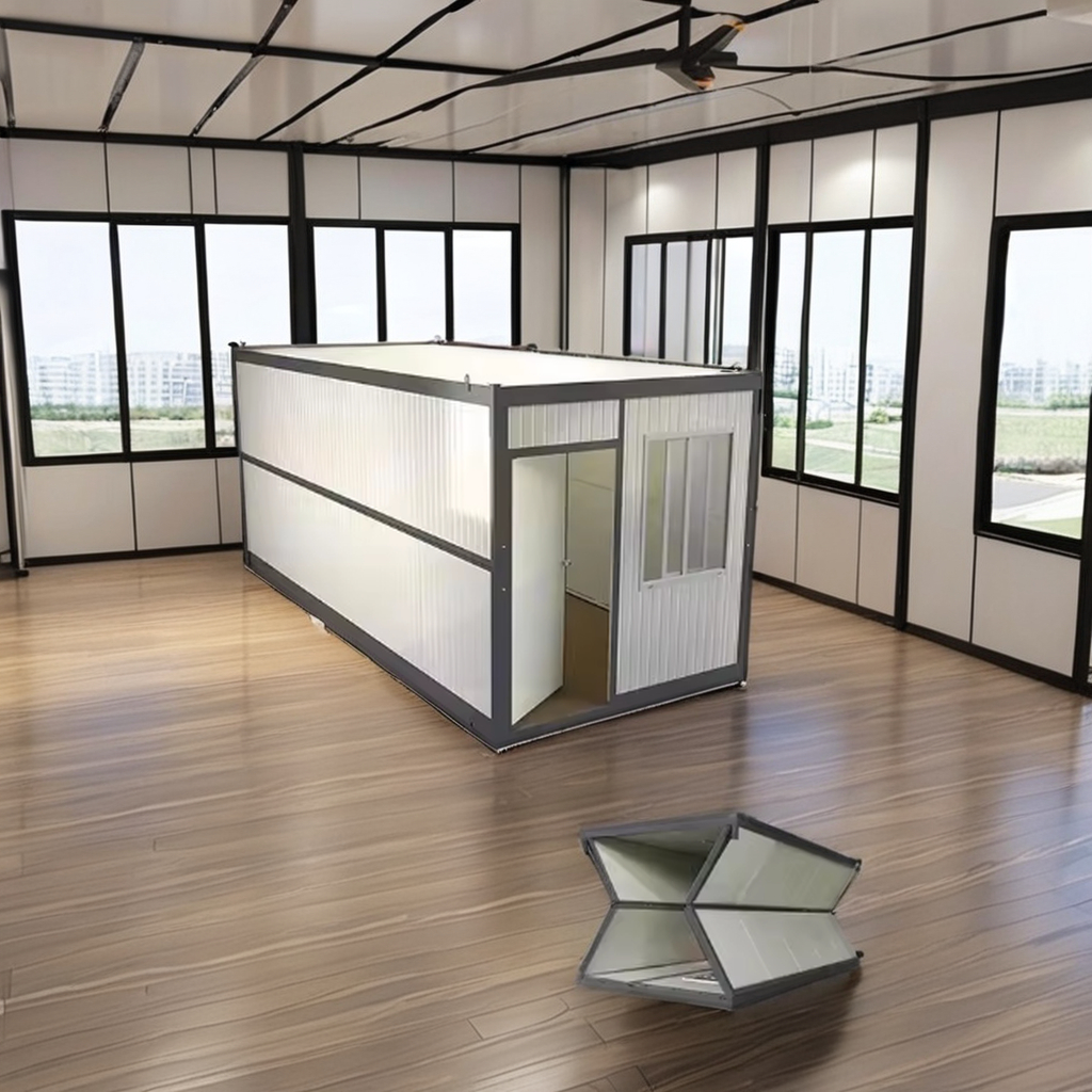 High Quality Steel Folding Container House Prefabricated Office Sentry Box for Dormitory Flat Pack Home Living for Villa Hotel
