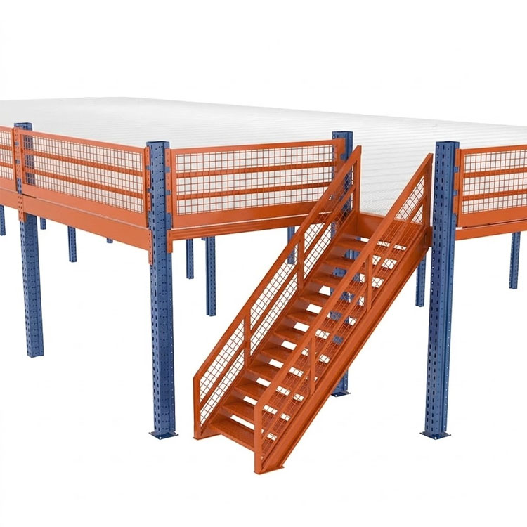 Customized Steel Mezzanine Floor System For Logistics Center And Warehouse Storage Expansion