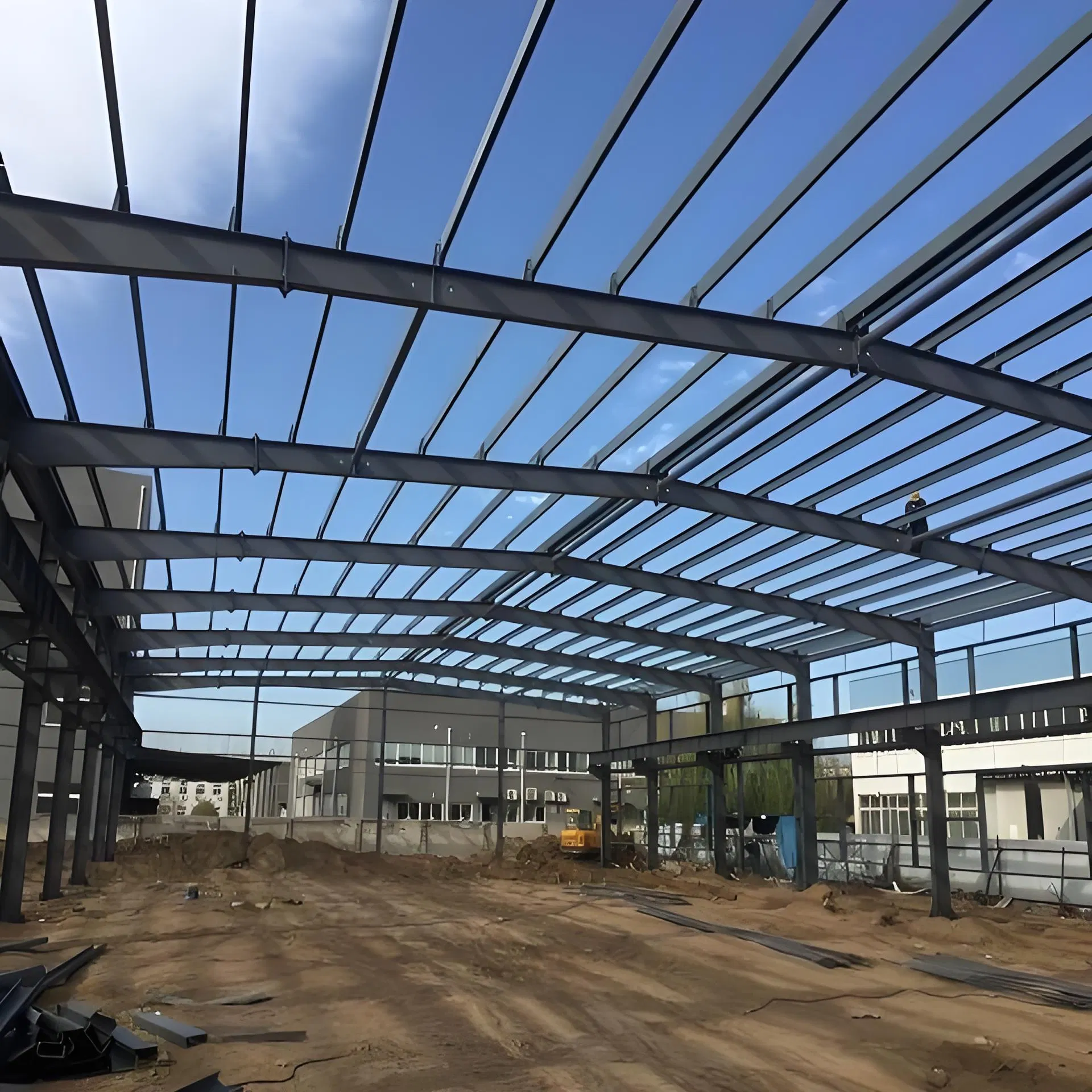 High Precision Large Span Steel Structure Factory Building for Storage Facility Durable