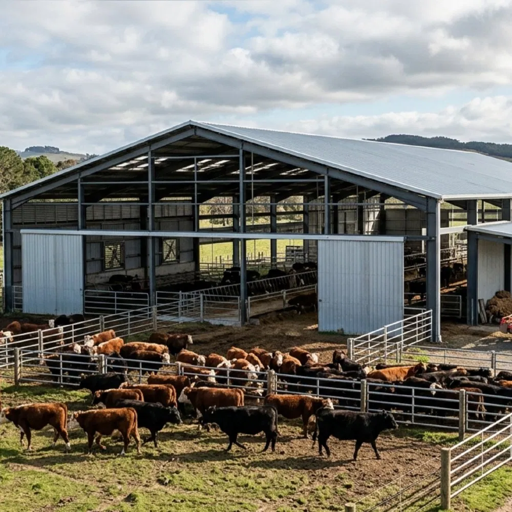 Large Span Prefabricated Steel Structure Factory Building Applied in Structural Steel Pig Farm Construction