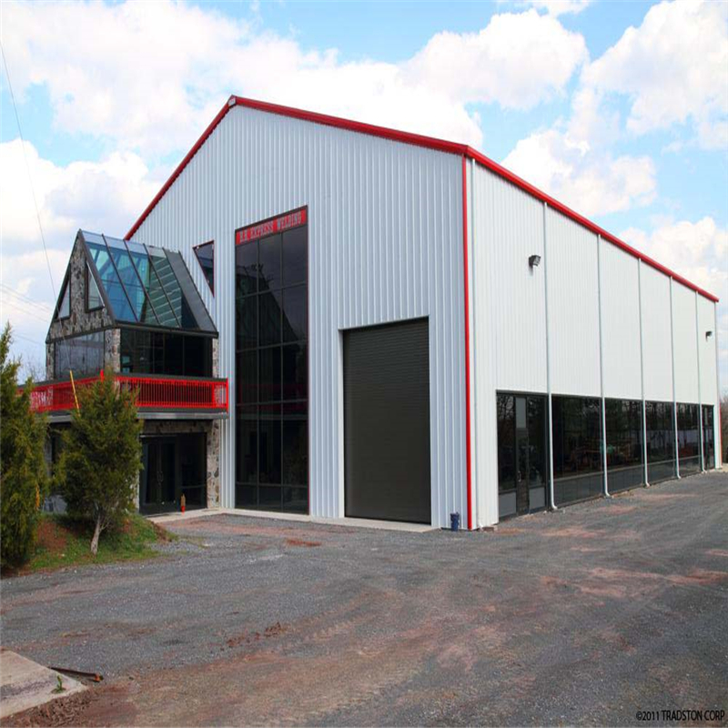 Large Span Low Cost Industrial Steel Warehouse Prefab Factory Workshop with Solid H-Shape Steel Beam and Lifetime Warranty