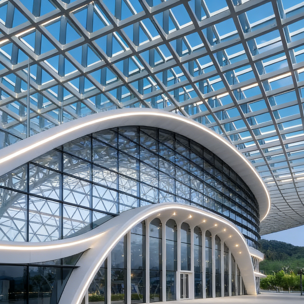 Sophisticated Steel Frame Hotel Complex Architecture For High End Commercial Building Projects With Multi Story Structural Desig