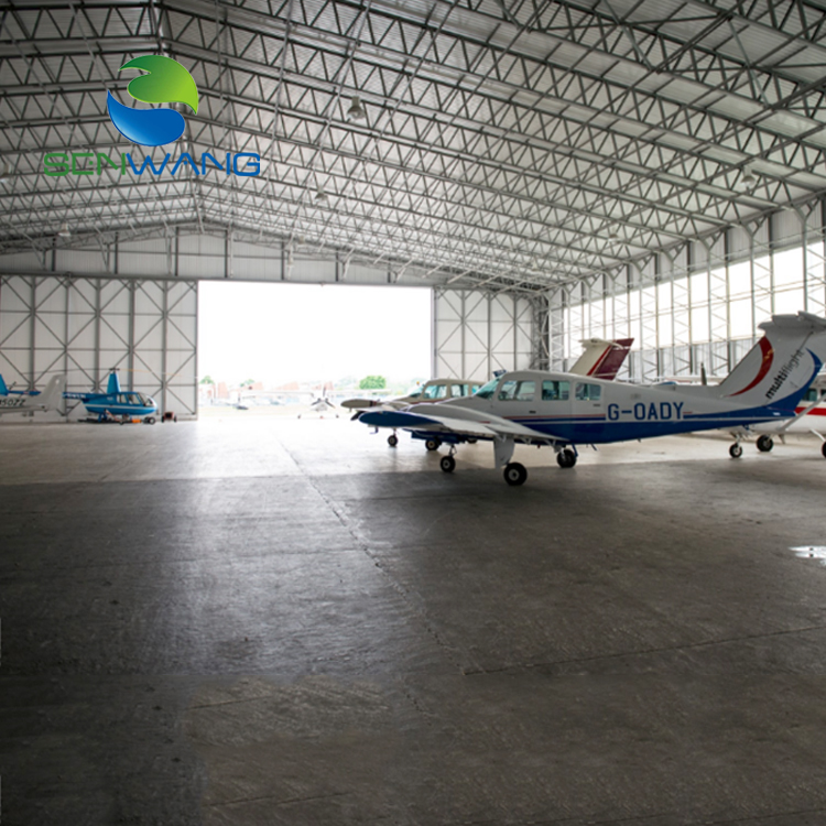 Prefabricated Steel Modern Warehouse and Workshop Building Aircraft Hangar