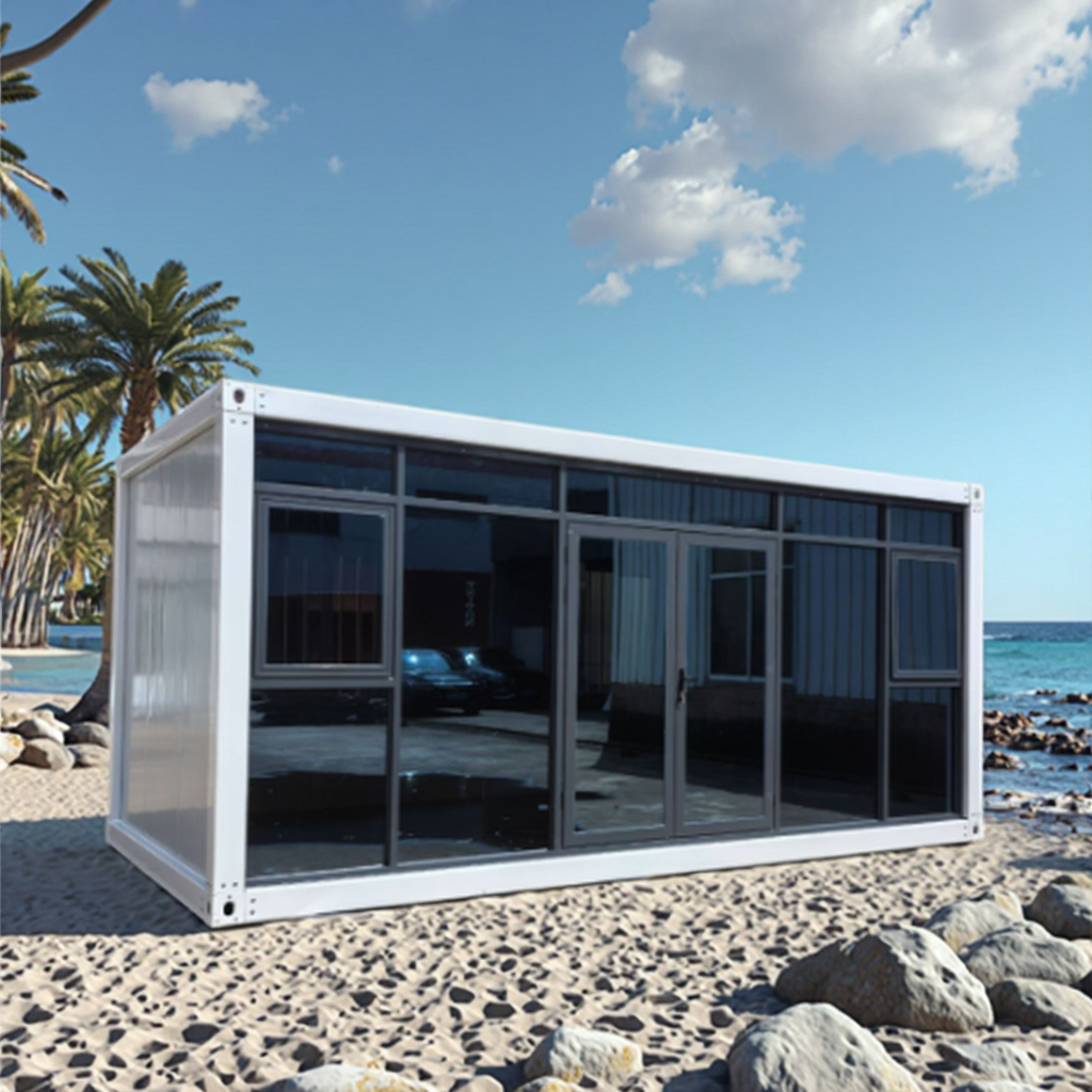 Customizable Detachable Flat Packaging Container Office Design Modular Steel Building for Outdoor Use Sandwich Panel Courtyard