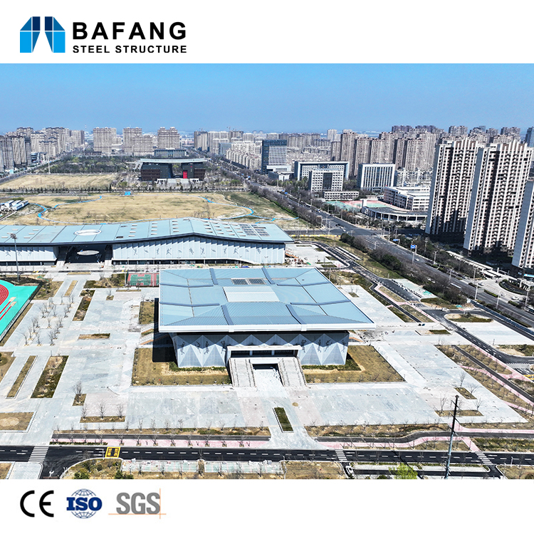 Modern Industrial Large Span Steel Frame Sports Arena Prefab Steel Structure Stadium Sports Venue