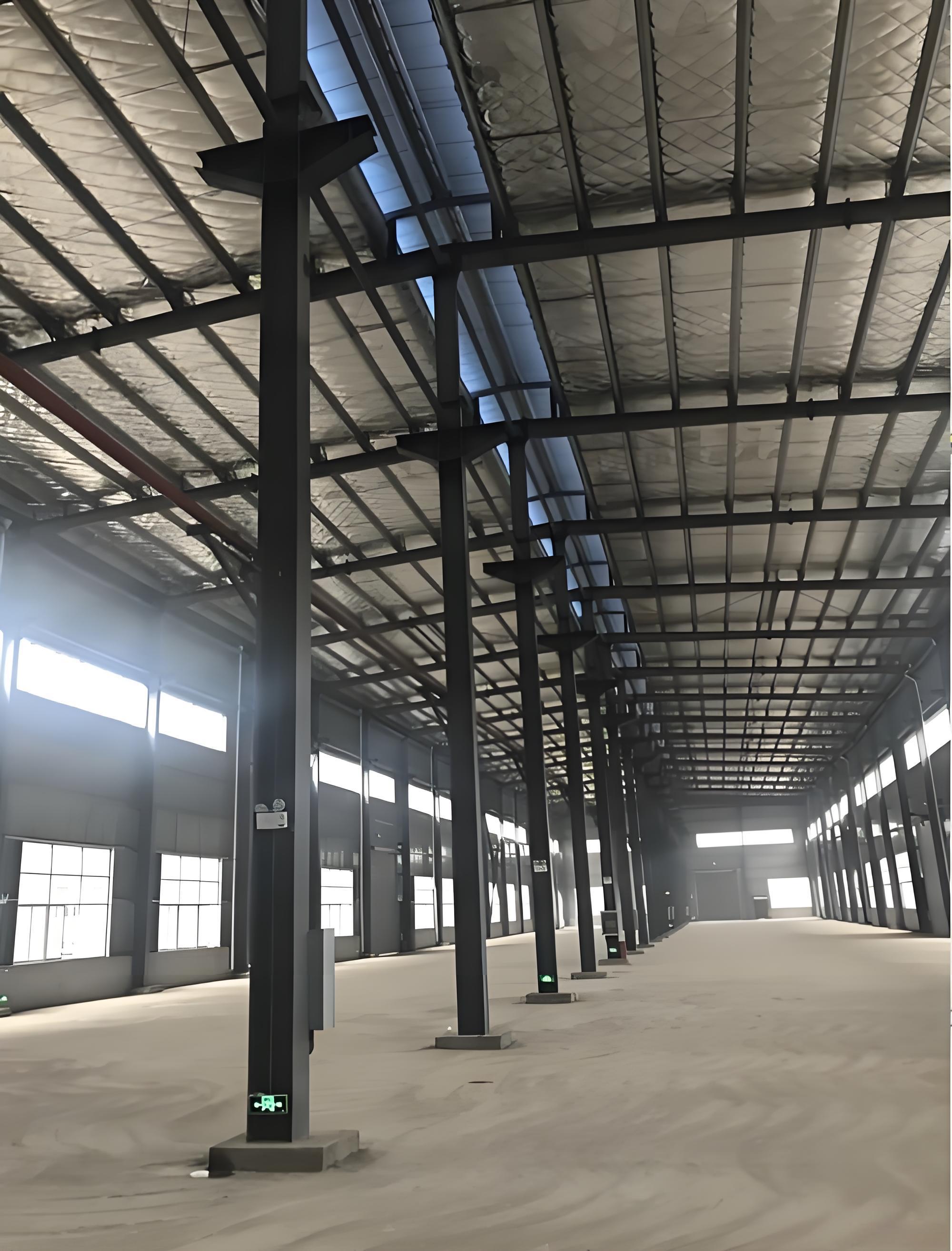 Large Span Low Cost Industrial Steel Warehouse Prefab Factory Workshop with Solid H-Shape Steel Beam and Lifetime Warranty