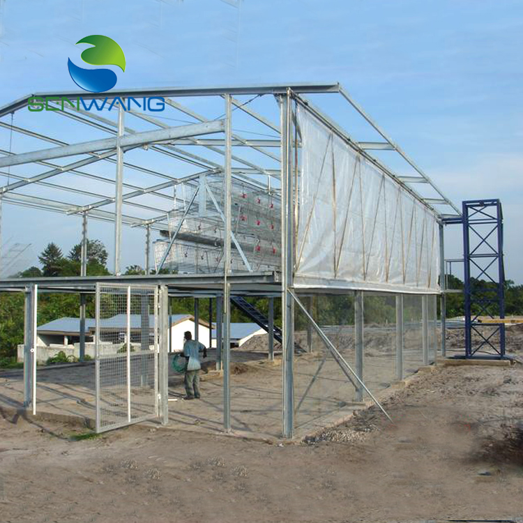 Steel Structure Prefabricated Metal Industrial Chicken Poultry Farm House for Sale