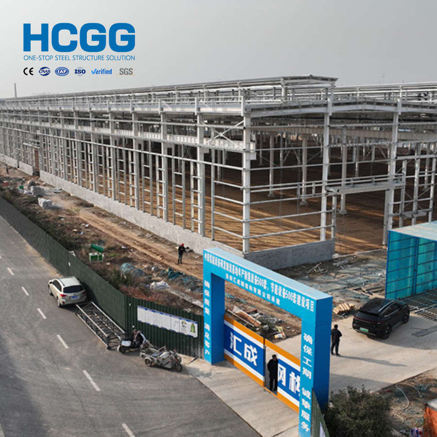Custom Clear Span Pre-engineered Steel Structure Workshops &amp; Plants Easy Assembly Steel Factory Building