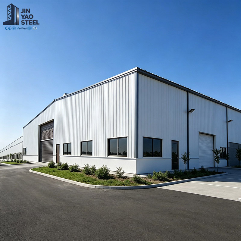 Durable Pre-engineered Light Steel Structure Prefabricated Metal Garage Farm Shed Industrial Logistics Warehouse