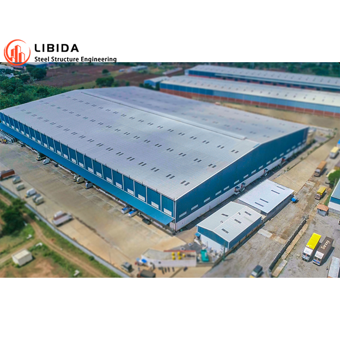 China Factory Customized Design Cheap Industrial Fast Construction Prefabricated Steel Metal Warehouse Building
