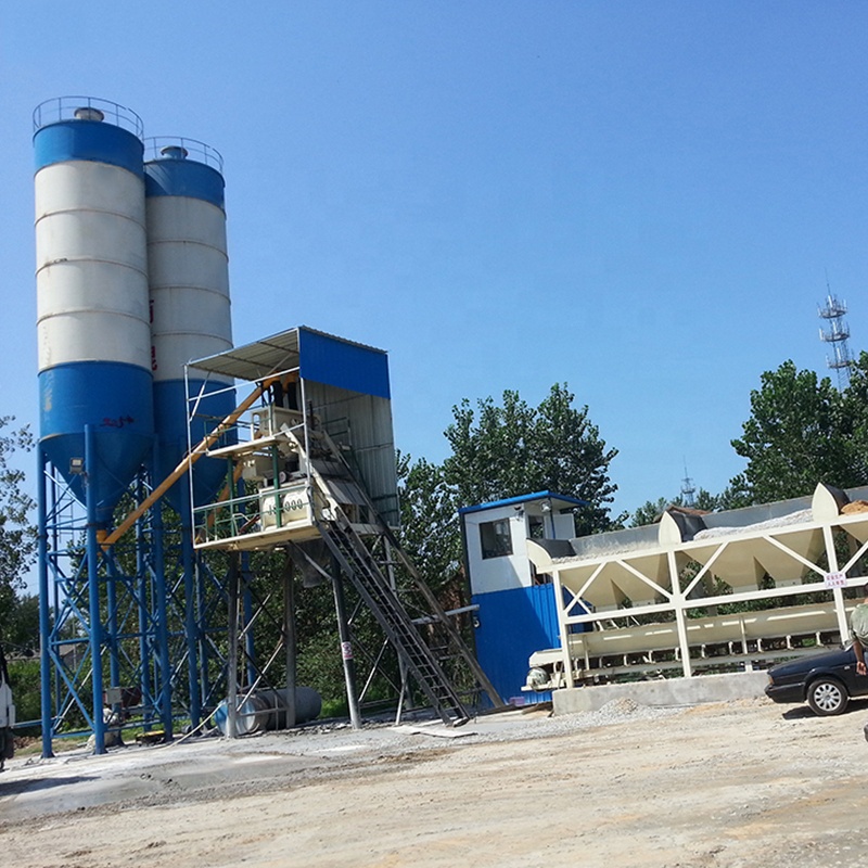 Stationary Concrete Batch Plant 50-75m3/h High Efficiency Automatic Control CE ISO For Precast Concrete Manufacturing