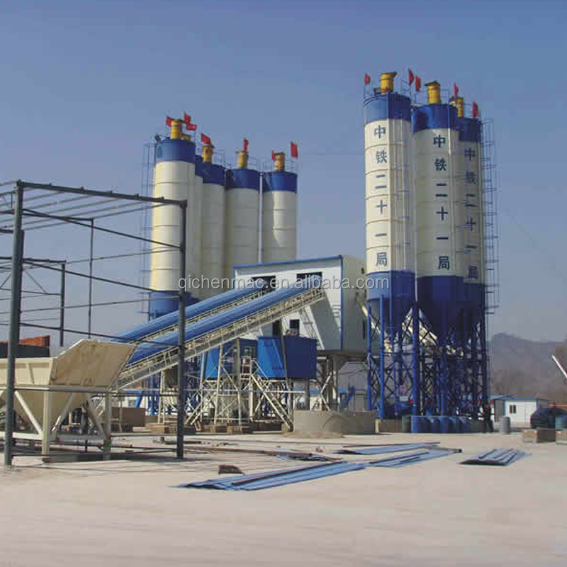 25 M3/h Fully Automatic Mobile PLC Controlled Concrete Batching And Mixing Plant With Lift Hopper High Capacity Engine &amp; Pump