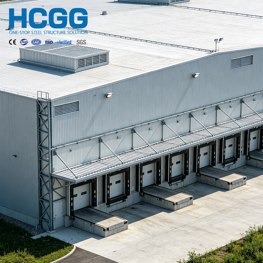 Insulated Steel Structure Warehouse Prefab Metal Frame Logistics Center Cold Room Storage Factory Industrial Building Durable