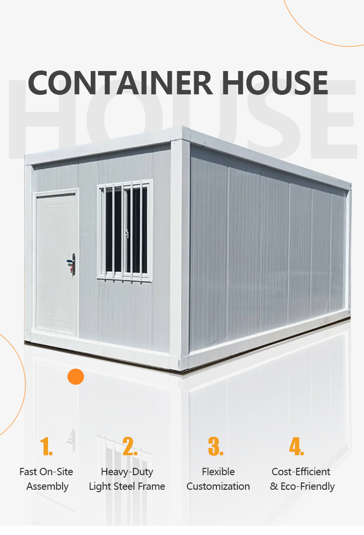 Modern Design Light Steel Prefab Container Mobile Homes Modular Houses for Bedroom or Hotel Use Modern Villas