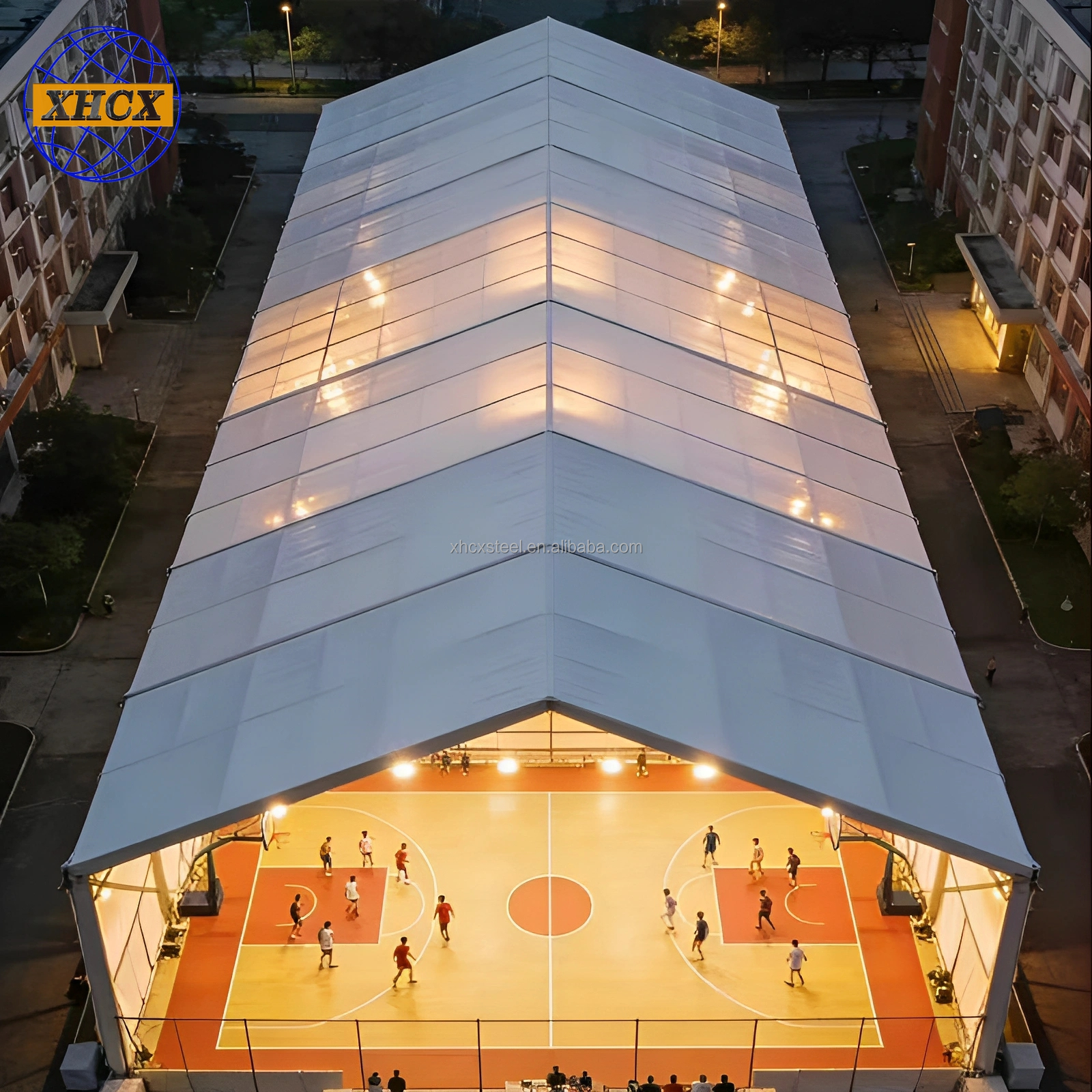 Prefab Steel Structure Sports Venues &amp; Gyms for Basketball/Football/Tennis-Modern Design Eco-friendly &amp; Low-Cost 5-Year Warranty