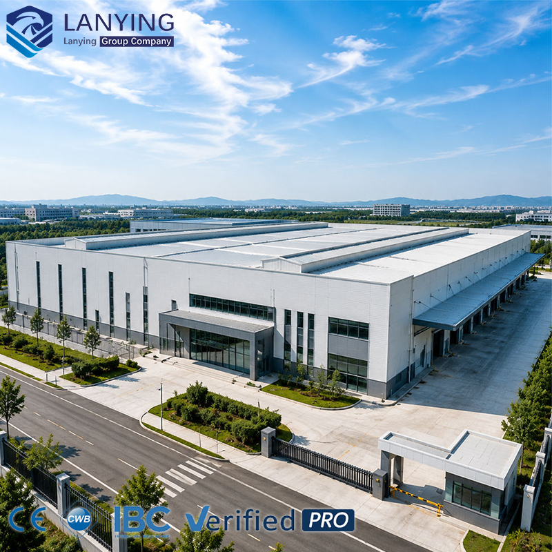 CWB Certified Prefabricated Warehouse - Hot DIP Galvanized Steel Frame Construction For Industrial Warehouse