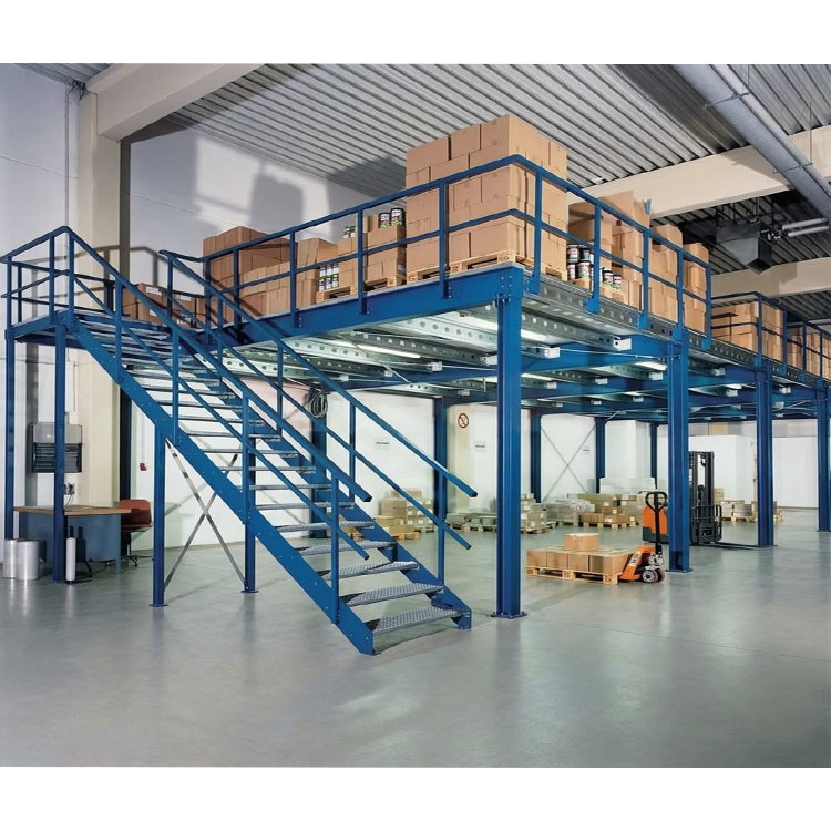 Customized Steel Mezzanine Floor System For Logistics Center And Warehouse Storage Expansion