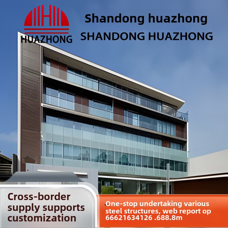 Large Span Steel Structure Buildings for Factory Power Plant Gas Station Eco-friendly Welded Steel Frame Design for Scenic