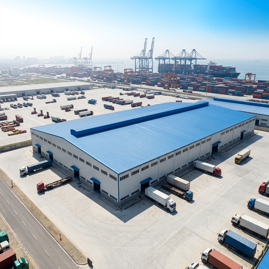 China Professional Modern Prefabricated Steel Industrial Warehouse with Custom Sizes and CE Certification