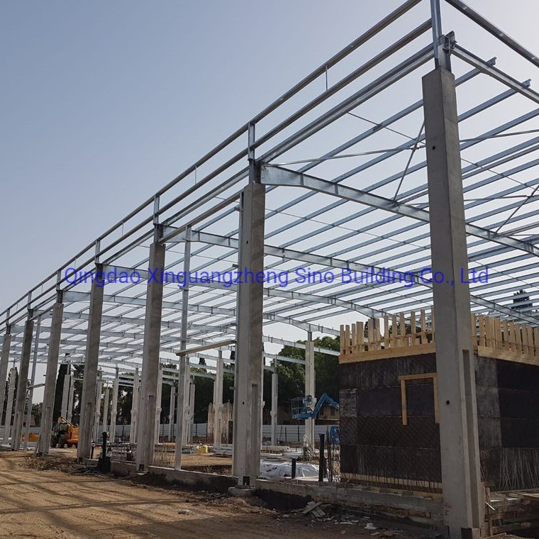 Cheap Industrial Commercial Light Prefabricated Steel Frame Structure Construction Prefab Metal Building