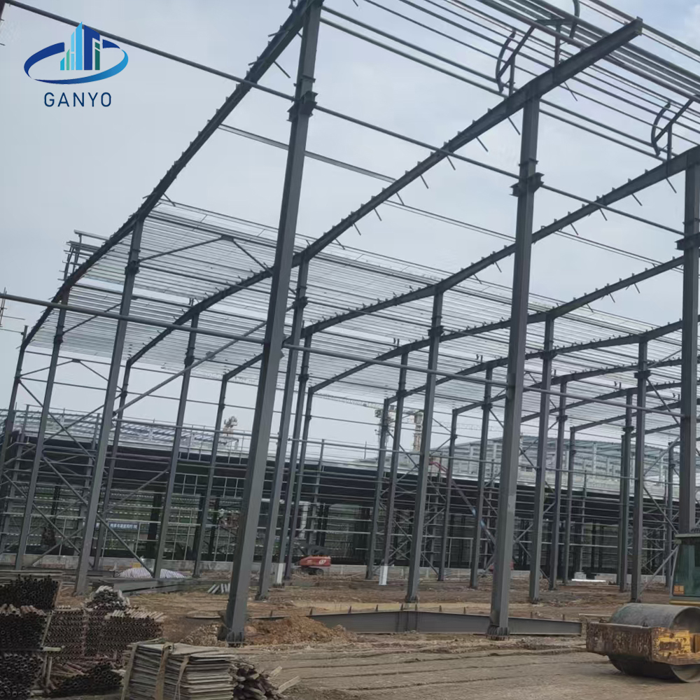 Professional Customized Large Scale Multi-Span Prefabricated Steel Structure Warehouse for Industrial Park, Logistics Center