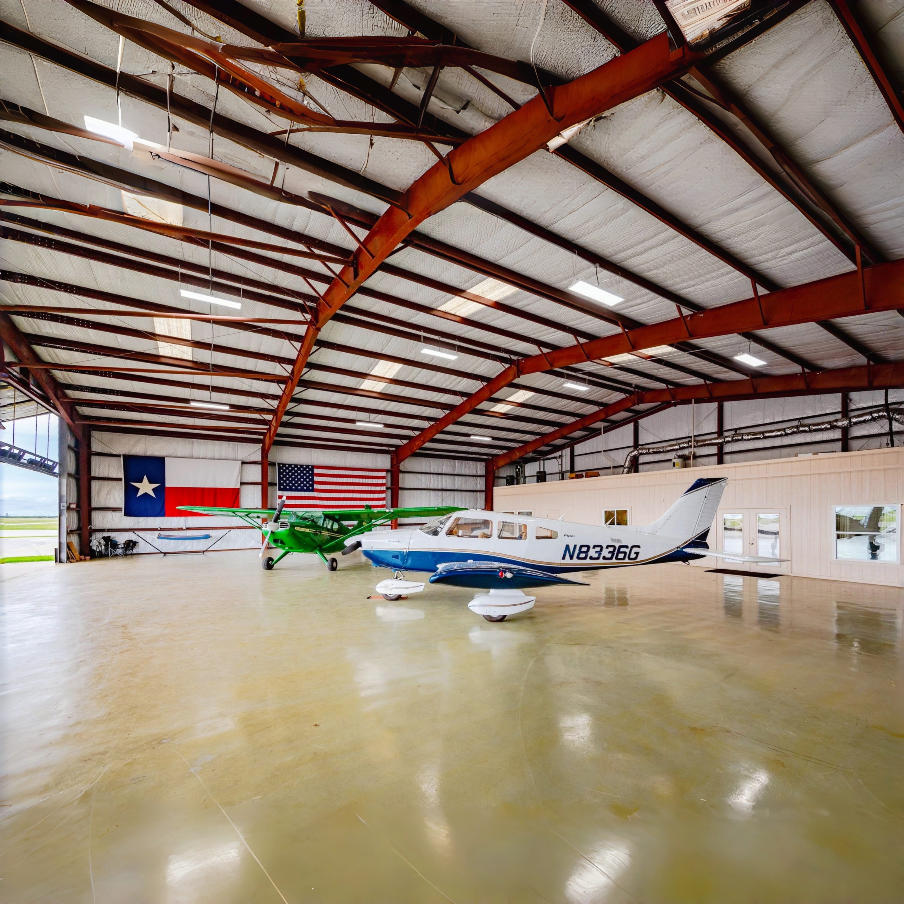 Large Span Steel Structure Aircraft Building Hangar Prefabricated Sandwich Panel Airplane Hangar