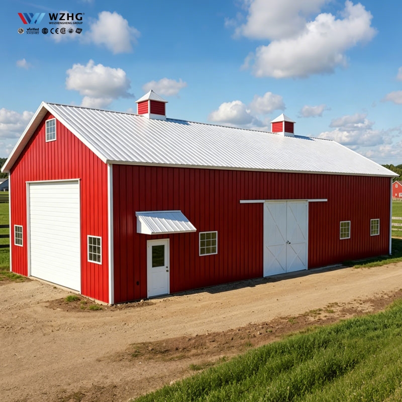 Low Cost Metal Barn Shed Cheap Steel Warehouse Building Clear Span Cheap Farm Warehouse Storage Almacen Building Armazem