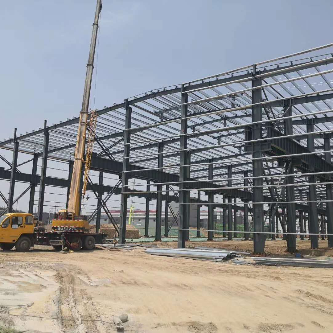 Prefabricated Light Steel Structure Building, Heavy Steel Frame Construction for Multi-Story Workshop