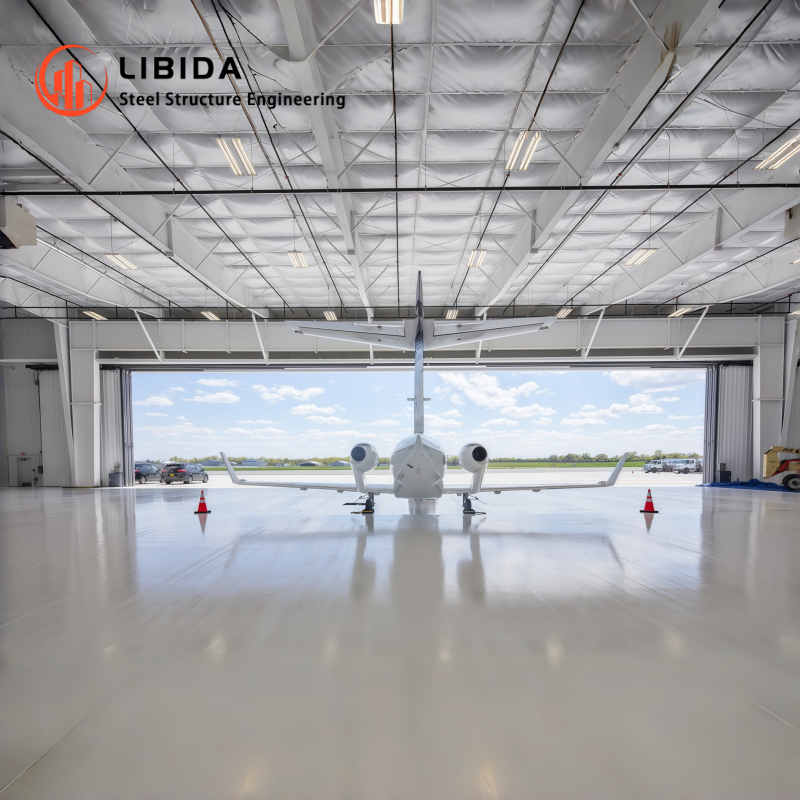 Modern Design Prefabricated Aircraft Storage Long Span Steel Aviation Hangar Building