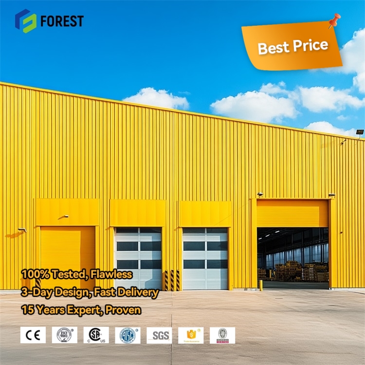 Prefabricated Heavy Steel Frame Retail Store Building with Welding &amp; Cutting Services