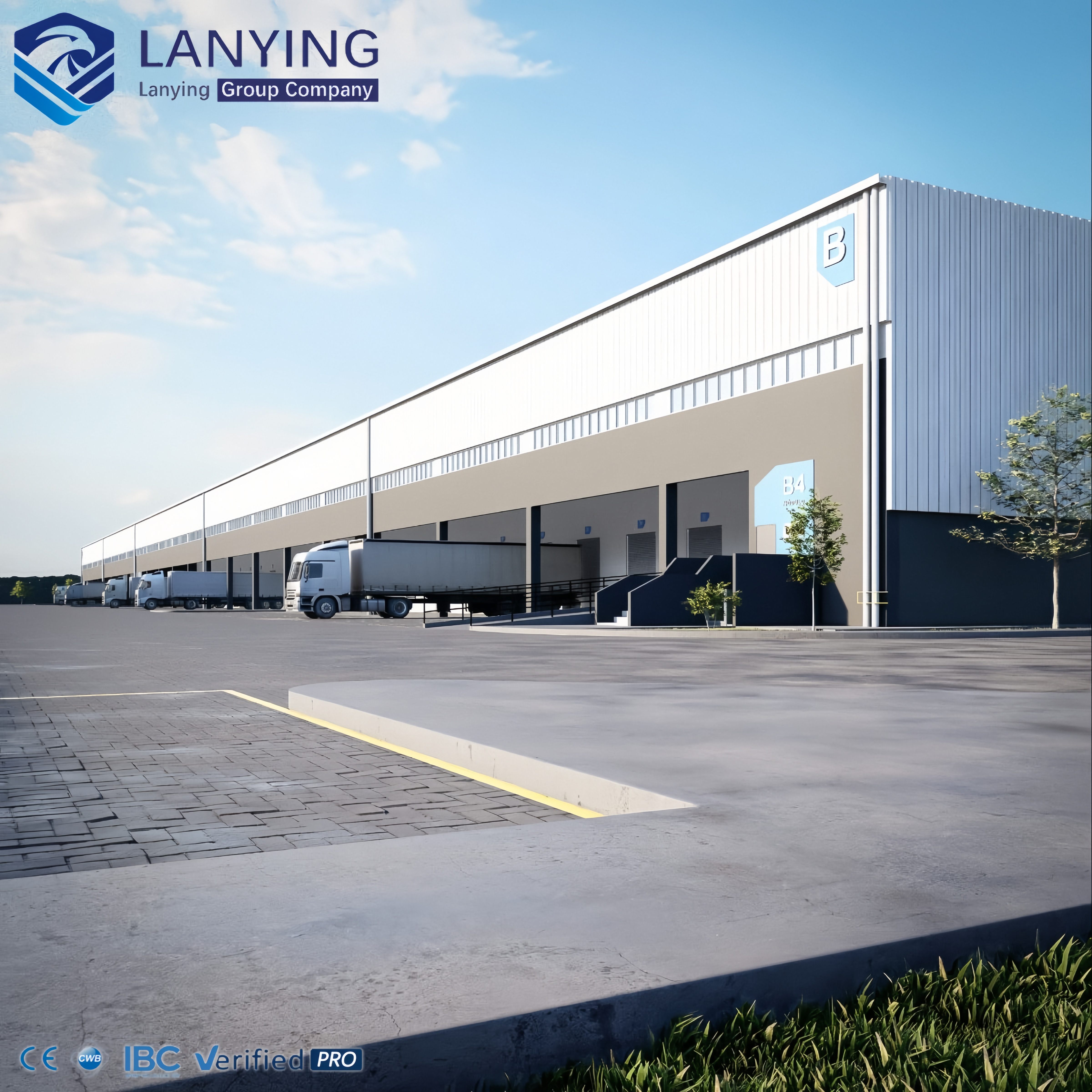 Free Design Prefabricated Steel Modern Industrial Workshop And Warehouse Buildings With 5-Year Warranty