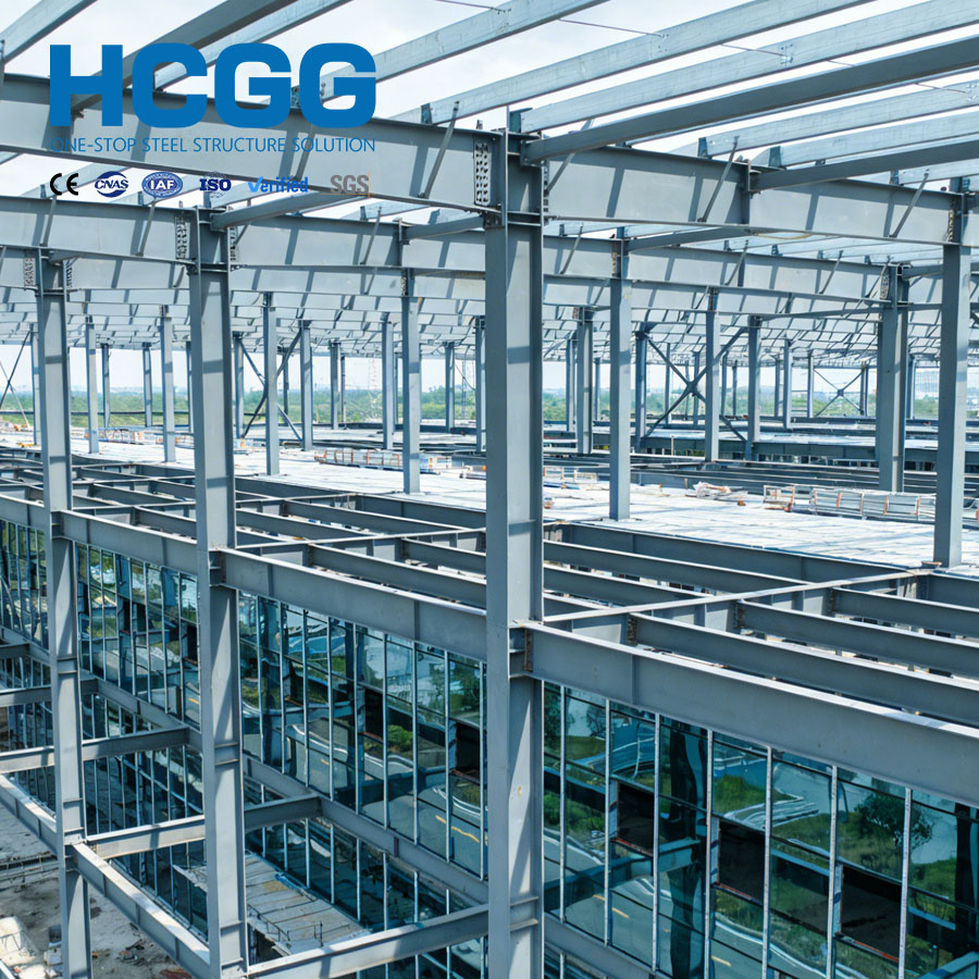 Steel Structure Exhibition Hall Large Span Prefabricated Metal Steel Showroom Building Commercial Display Space Custom Layout