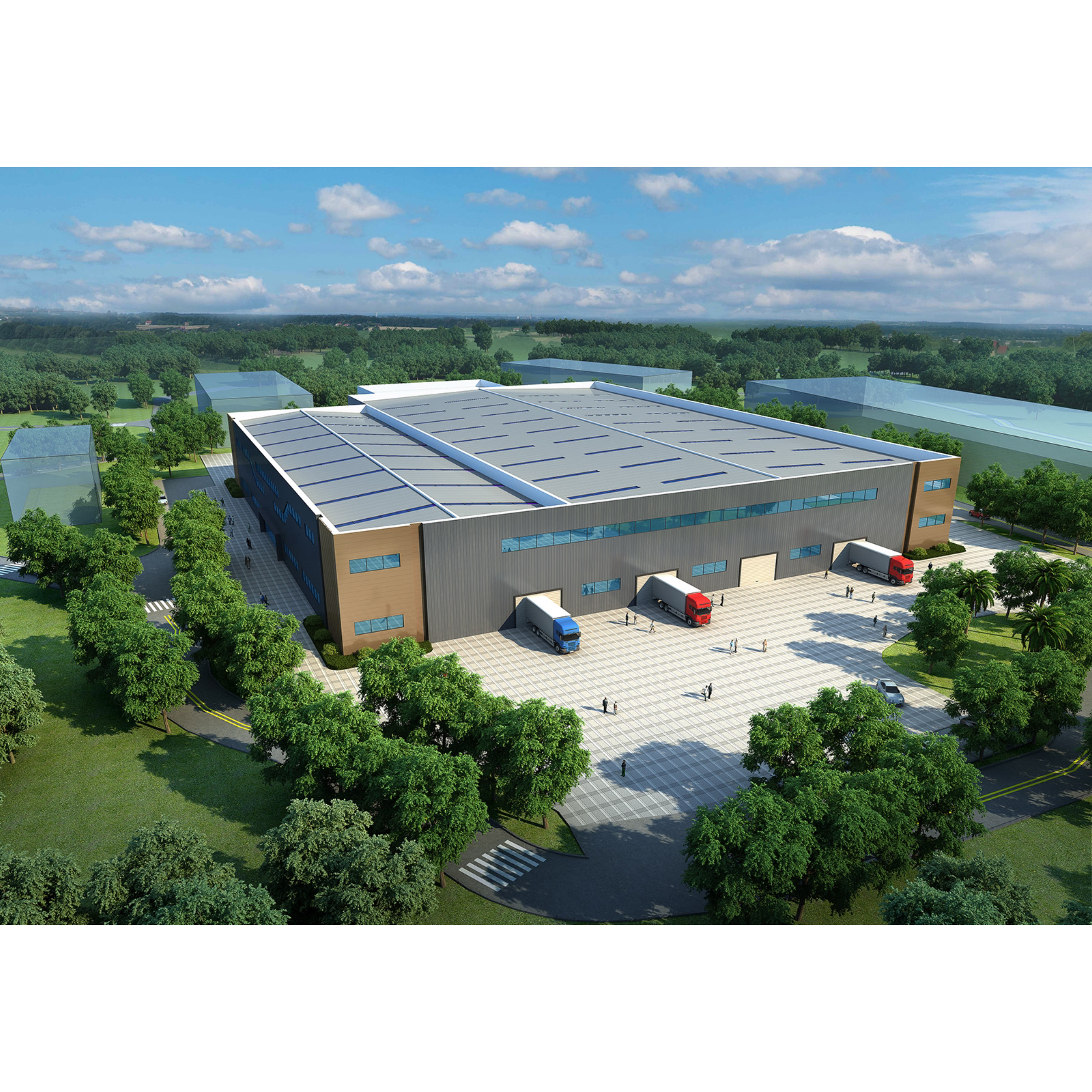 Engineered Prefabricated Steel Building | Custom Industrial Workshop/Hangar with Professional Design Support