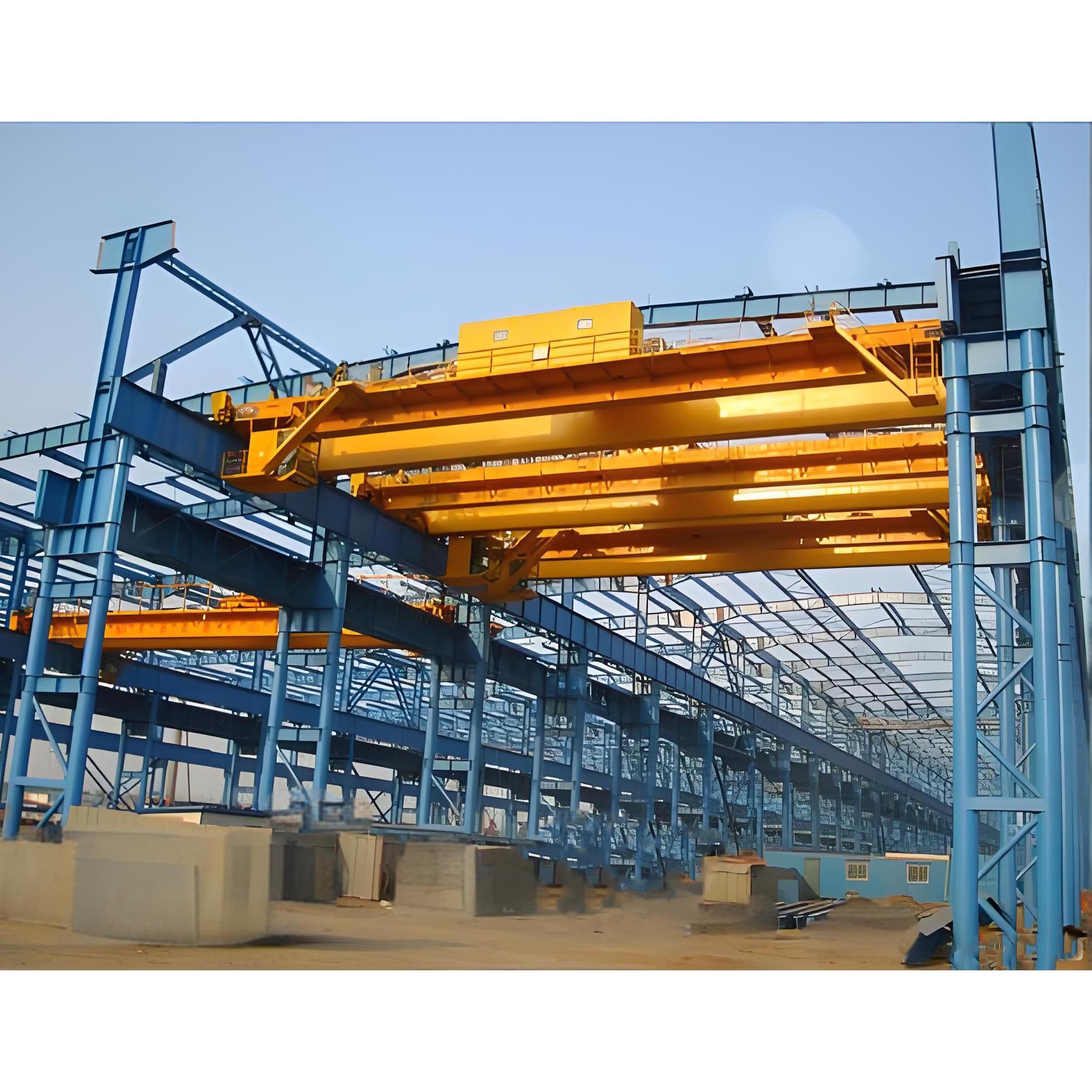 Low-Carbon Green Steel Industrial Plant - Recyclable Prefab Building for Sustainable Heavy Industry Production Hub