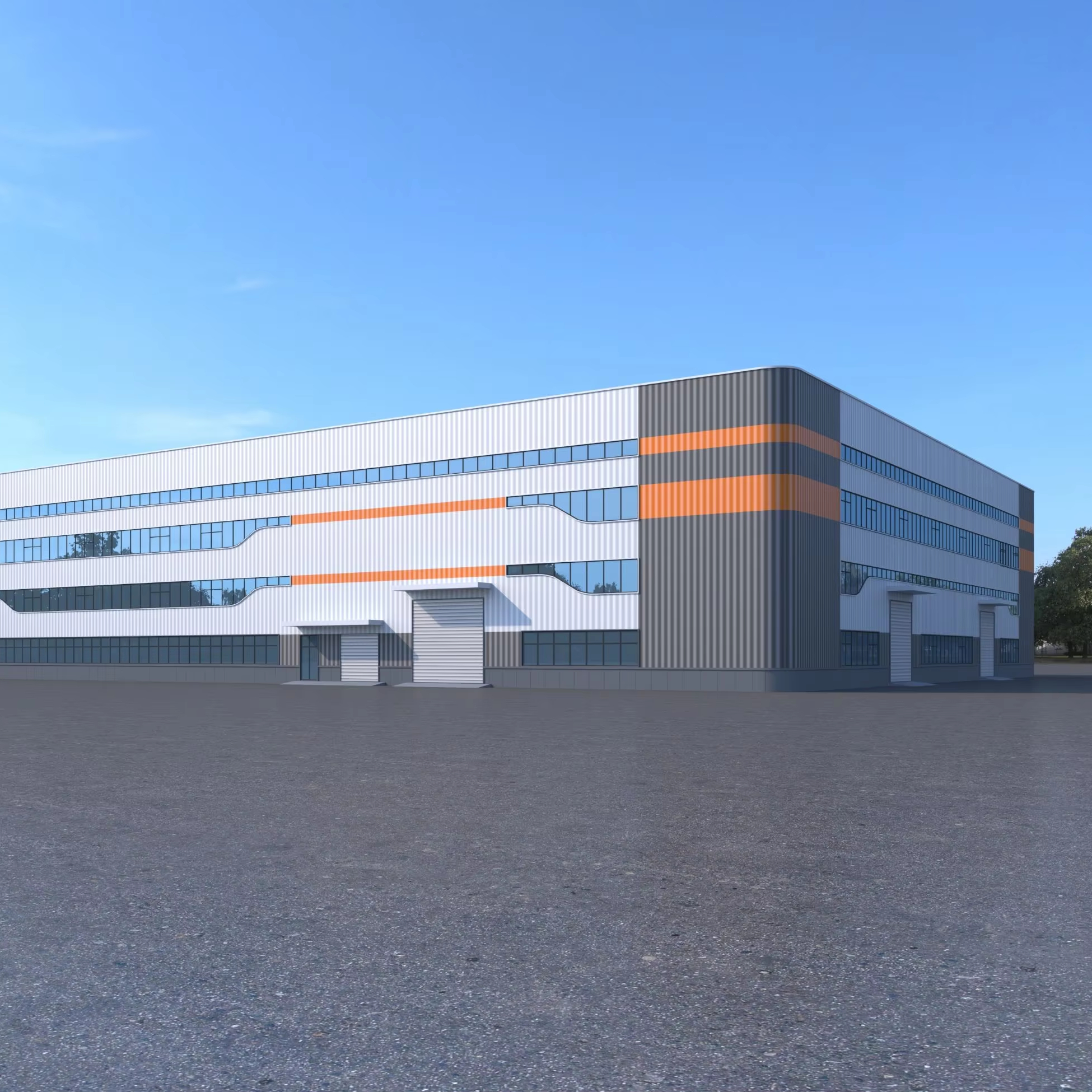 Heavy Duty Steel Structure Manufacturing Plant Multi Story Industrial Steel Building Construction Solution