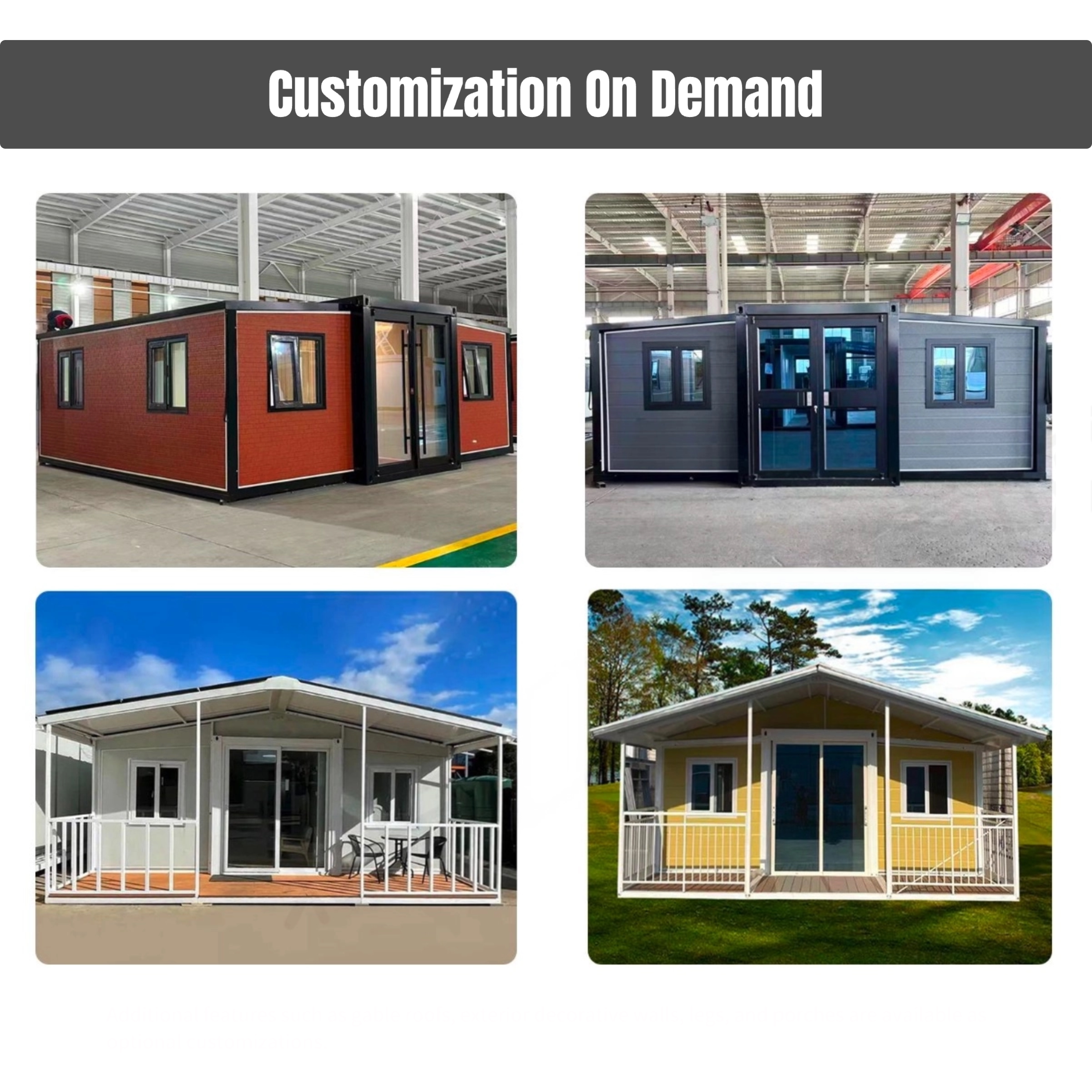 Steel Structure Building Villa Prefab Modular Container House for Hotels Resorts Use