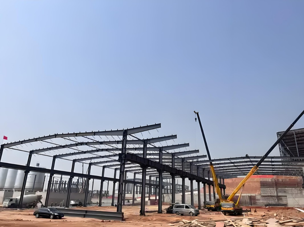 Customized Flexible Warehouse Steel Arch Clear Span Prefabricated Shed Storage Facility Metal Building