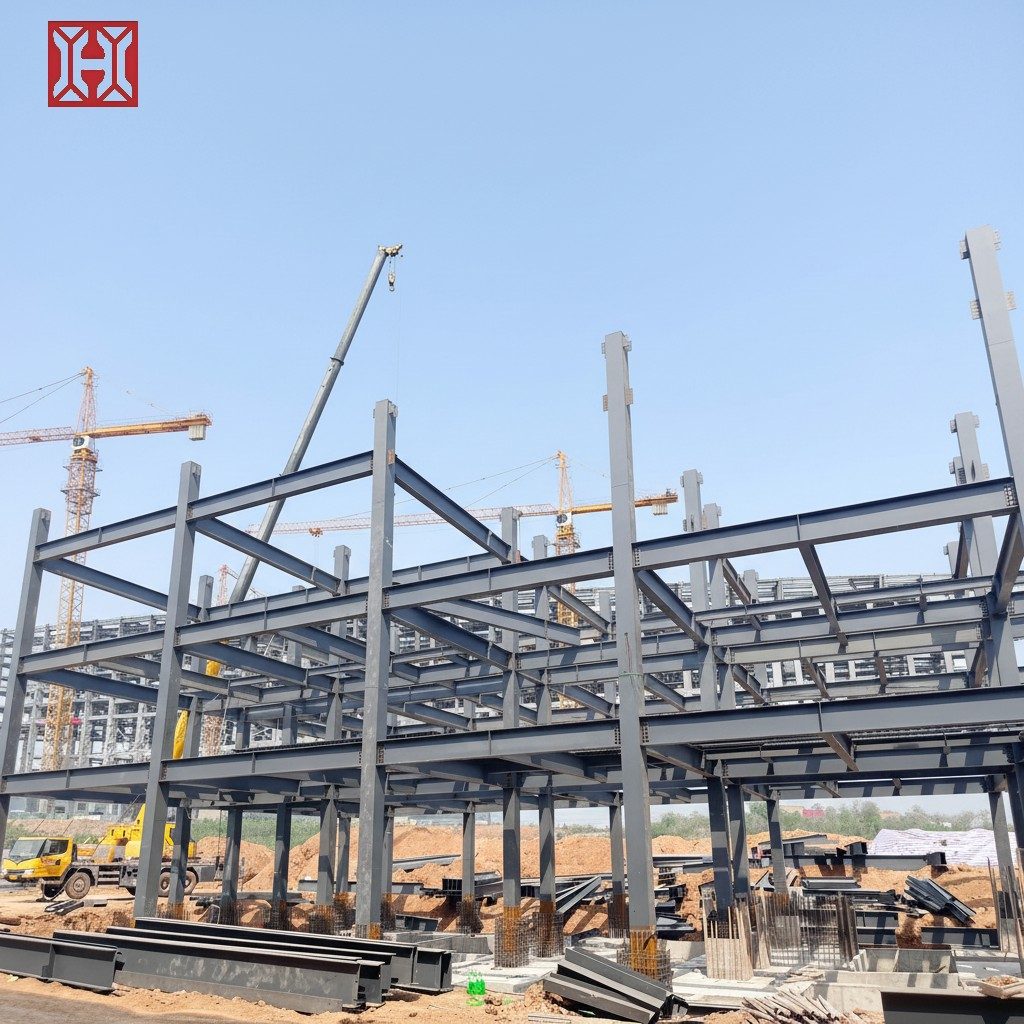 Super Wide Span Steel Structure Factory Building Spacious Logistics Workshop for Modern E-commerce Distribution Center