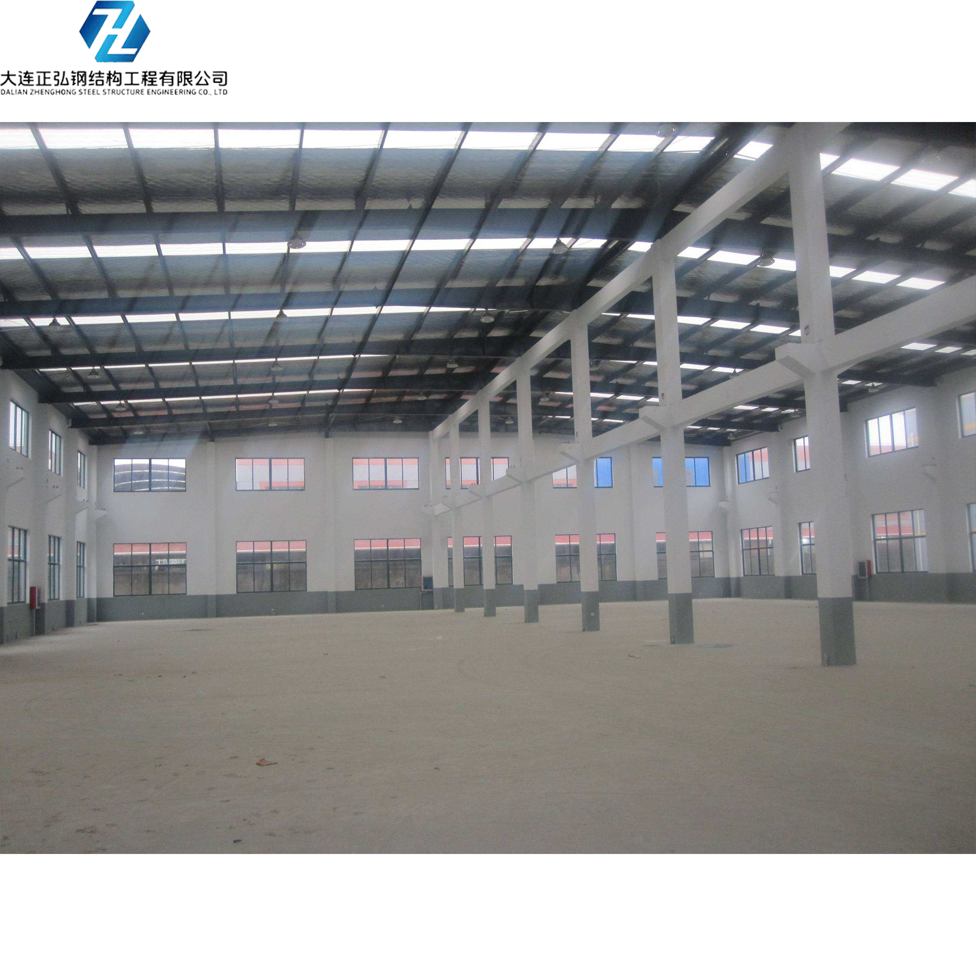 Large-span Steel Structure Prefab Garage Industrial Logistics Warehouse Metal Building Workshop