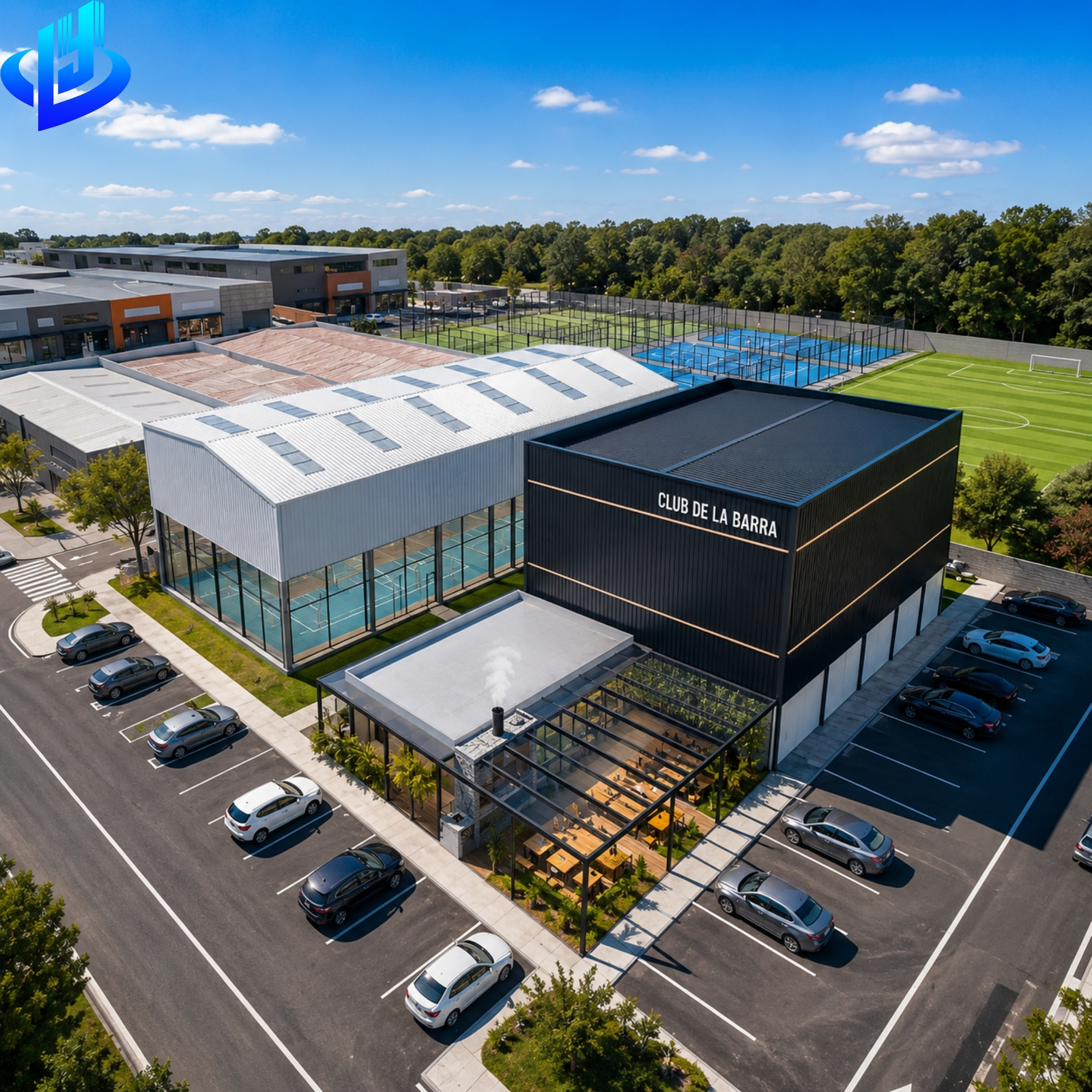 Modern Prefabricated Steel Structure Sport Hall Indoor Stadium Gymnasium Arena Training Center Prefabricated Steel Building