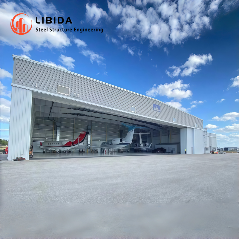 Modern Design Prefabricated Aircraft Storage Long Span Steel Aviation Hangar Building