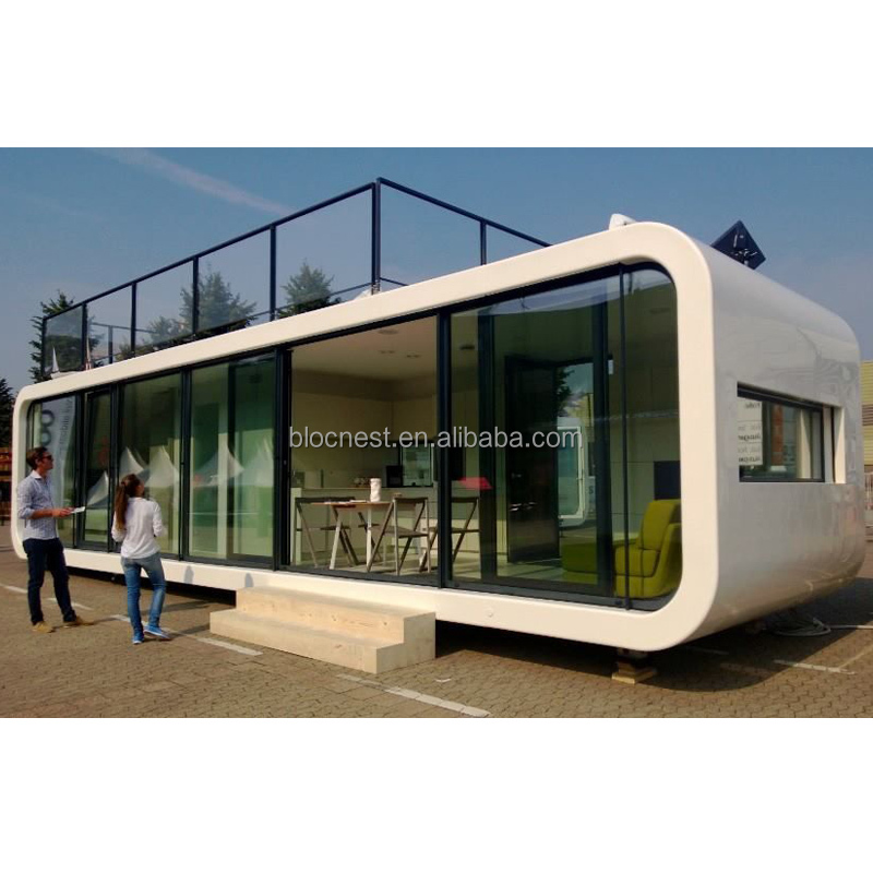 Prefab Modular Bungalow Container Shop House Garden Hause Outdoor Cafe Restaurant Office Booth for Commercial Use