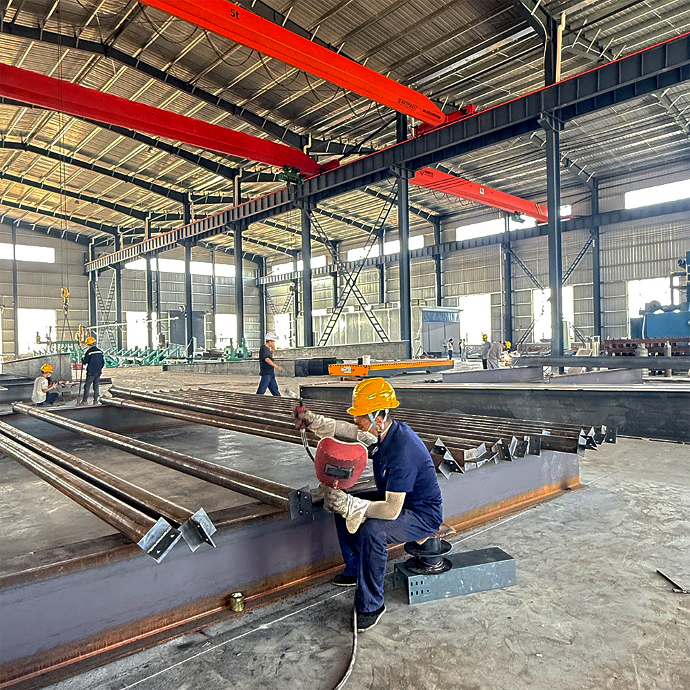 Hot Selling Steel Structure Framed Prefab Warehouse Construction Office Commercial Metal Building Fire Water Proof Fast Install