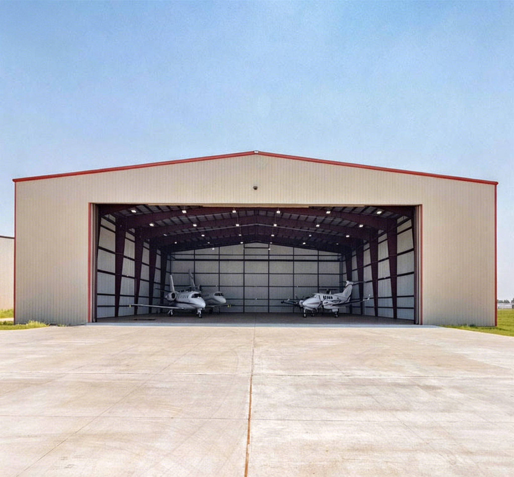 Low Cost Steel Structure Aircraft Hangar Airport Plane Garage Shelter Flight Shed for Airplane Storage