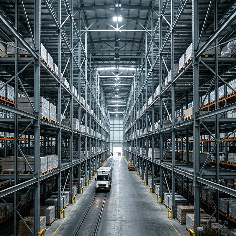 Steel Structure Building for Logistics and Warehousing Center Prefabricated Industrial Warehouse Construction