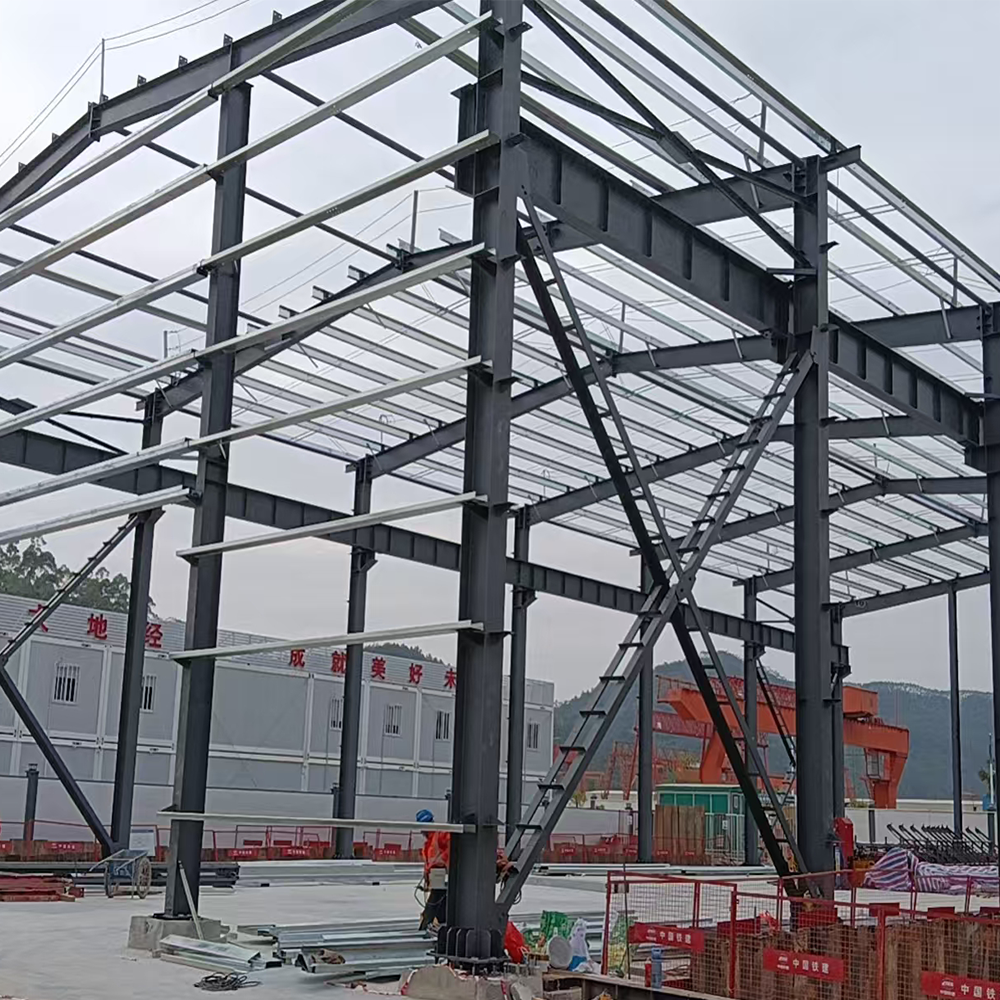 Large Span Pre Engineered Metal Building PEB Steel Structure Factory Warehouse Custom Design Q355B Material Fast Installation