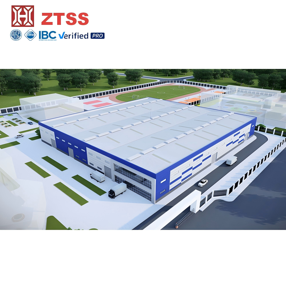 Low-cost CE Certified Hot Dip Galvanized Steel Manufacturing Plant Industrial Plant Workshop Steel Structure Factory Building