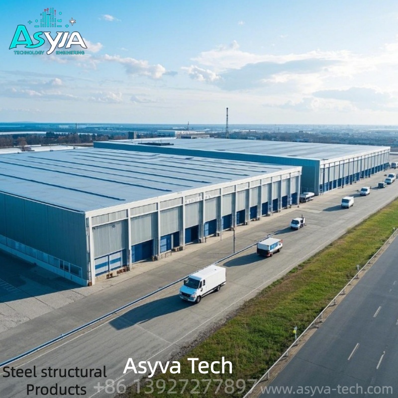 Professional Anti-Corrosion Steel Workshop Garage Shed Buildings for Agricultural Processing Coastal Use High Wind Resistance